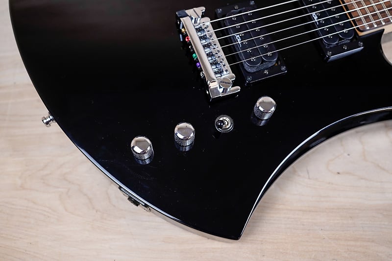 B.C Rich 日本製 black B.C. Rich Mockingbird 1990's Black Made in Japan MIJ w/ Bag | Reverb