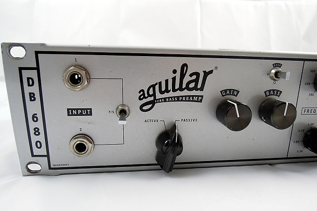 AGUILAR DB680 Tube Bass Pre-Amplifier w/DI, Dual Parametric EQ, Crossover  (DB 680 Preamp)