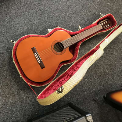 Alvarez AC60SC Classical Acoustic-Electric Guitar mid 2000s discontinued model in excellent condition with beautiful vintage hard case and key included. image 20