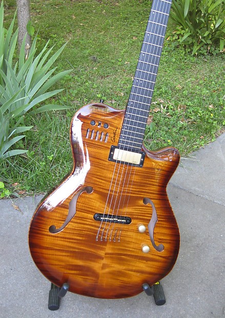 Godin Multiac Jazz SA Lighburst with OHSC, strap | Reverb