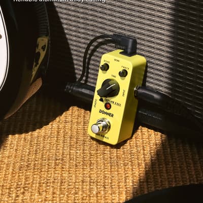 Donner Guitar Delay Pedal, Yellow Fall Analog Delay Guitar Effect Pedal Vintage Delay True Bypass image 5