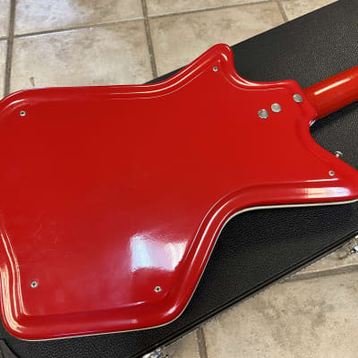 1965 Airline JB Hutto Res-O-Glass Red Res-O-Glass with tremolo image 9