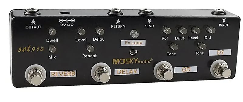 Mosky Audio SOL918 5 in 1 Multi-effect with Overdrive