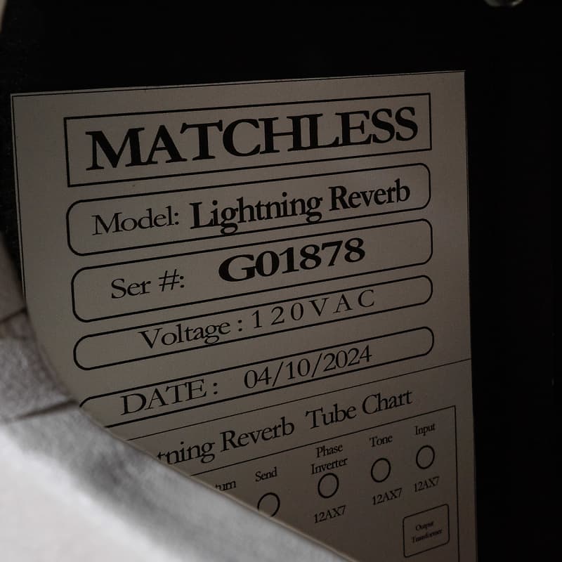 Matchless Lightning Reverb 15-Watt 1x12