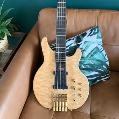 Status King bass Mk2 MkII 2007 walnut body with quilted maple top image 1