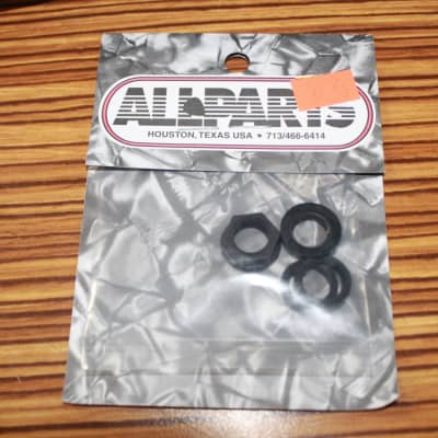All Parts Black Plastic Nut and Washer for Marshall Amps EP-4974-023 image 2