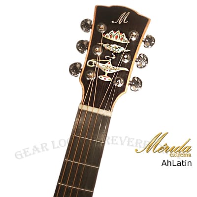 Merida Extrema AhLatin Solid Sitka Spruce & Cocobolo grand auditorium acoustic electronic guitar image 5