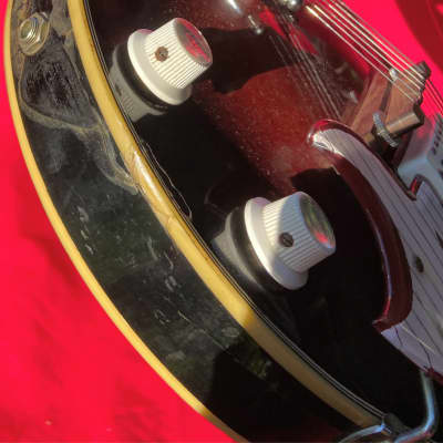 1960's Eko Florentine II Red Burst Electric Guitar Made in Italy image 17