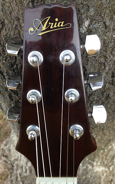 Aria AW200 1988 Vintage Dreadnought Acoustic Guitar w/Gigbag