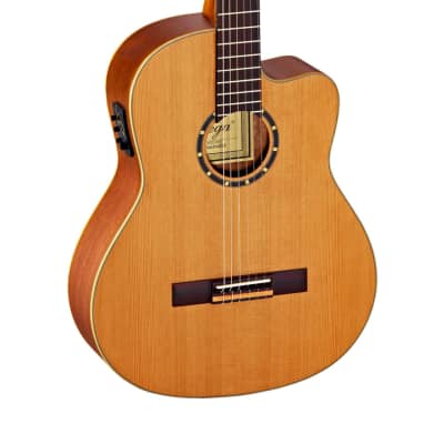 Ortega Guitars RCE131SN Family Series Pro Slim Neck AE w/ Bag, Natural - Open Box image 3