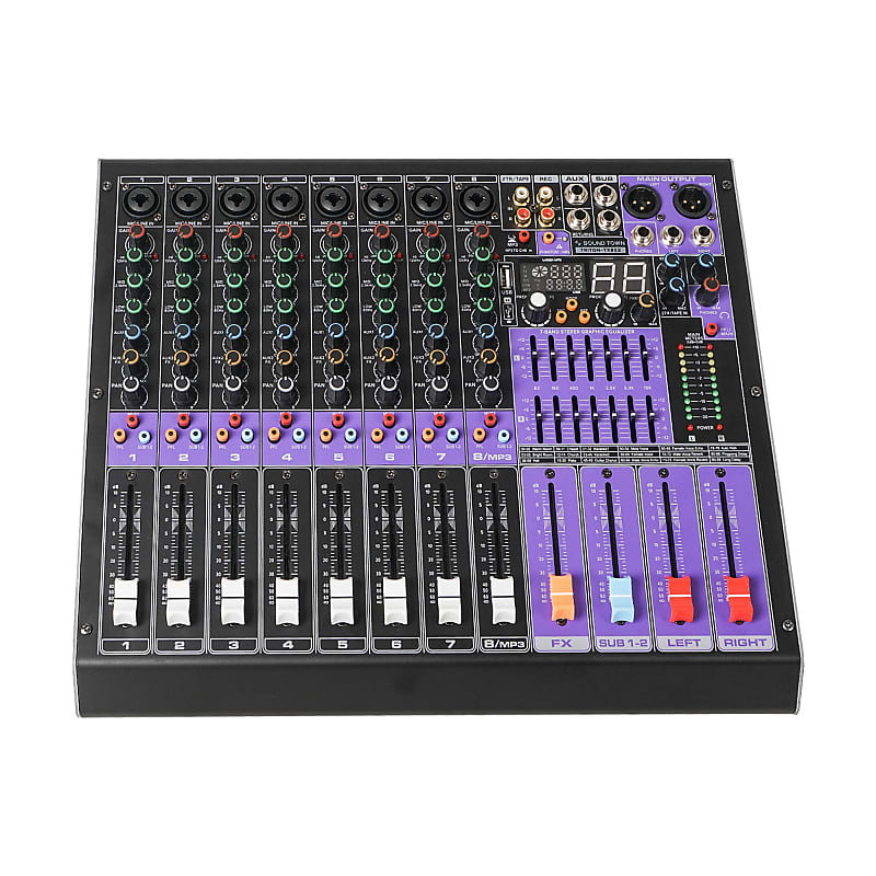 Audio Mixer Bluetooth G-MARK Professional Mixer USB Interface Sound Board Console System 16 Channel Digital MP3 Computer Input 48V Phantom Power