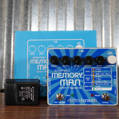 EHX Electro-Harmonix Stereo Memory Man w/Hazarai