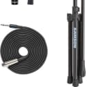 VP10 Microphone Value Pack - Includes R21S Handheld Microphone, MK10 Boom Stand and 18' Cable with 1/4 inch. to XLR Connectors