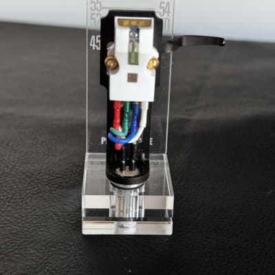 Satin M-14L High Output Moving Coil Phono Cartridge mounted on a Jelco HS-50 Style Headshell Oyaide Leads image 8