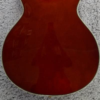 D'Angelico Excel Mini DC Semi-Hollow Body Electric Guitar with Hard Case, Viola image 5