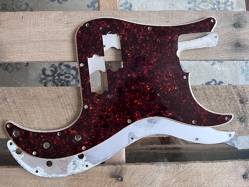 1966 Fender Precision bass pickguard tortoise Reverb