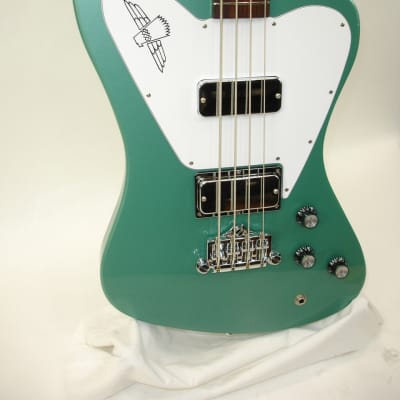2021 Gibson Thunderbird Bass Guitar, Inverness Green w/ Non-reverse Headstock w/ Case & Candy image 3