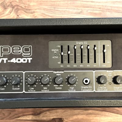 Ampeg SVT-400T 400-Watt Rackmount Bass Amp Head 2000s - Black image 7