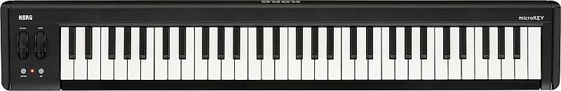 Korg MicroKey2 Compact MIDI/USB Keyboard Black - 61 Key image 1