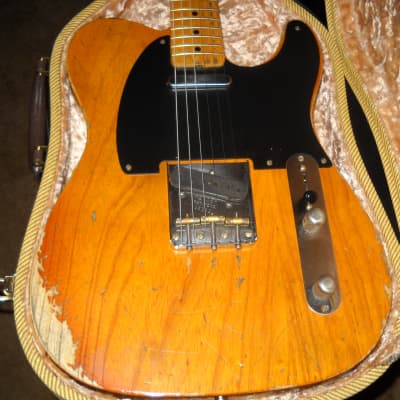 Scarecrow Guitars 52 Blackguard Tele Tribute relic 2018 butterscotch image 3