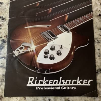Rickenbacker Brochure Tri Fold 1985 330 360 4001 4003 3001 320 12  450 TR-120B 50 GT  35B for sale