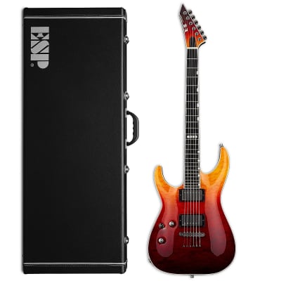 ESP E-II Horizon NT-II LH Tiger Eye Amber Fade Left-Handed Electric Guitar + Hard Case NT2 NT 2 - B-Stock image 1
