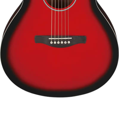 Ibanez AEG7 Acoustic/Electric Guitar Transparent Red Sunburst for sale