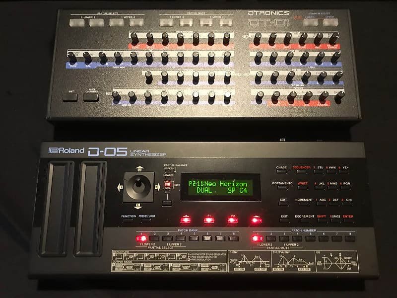 Roland Boutique Series D-05 Linear Synthesizer with D tronics DT-01 controller with Ultimate Patches image 1