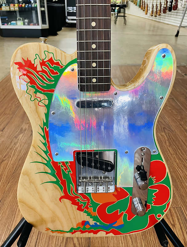Fender Jimmy Page Telecaster  2022 Natural with Artwork image 1
