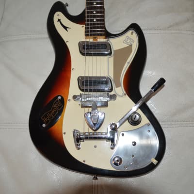 superb and very rare solid body style jaguar mid 60 'in good condition for its age +gigbag Gibson image 1