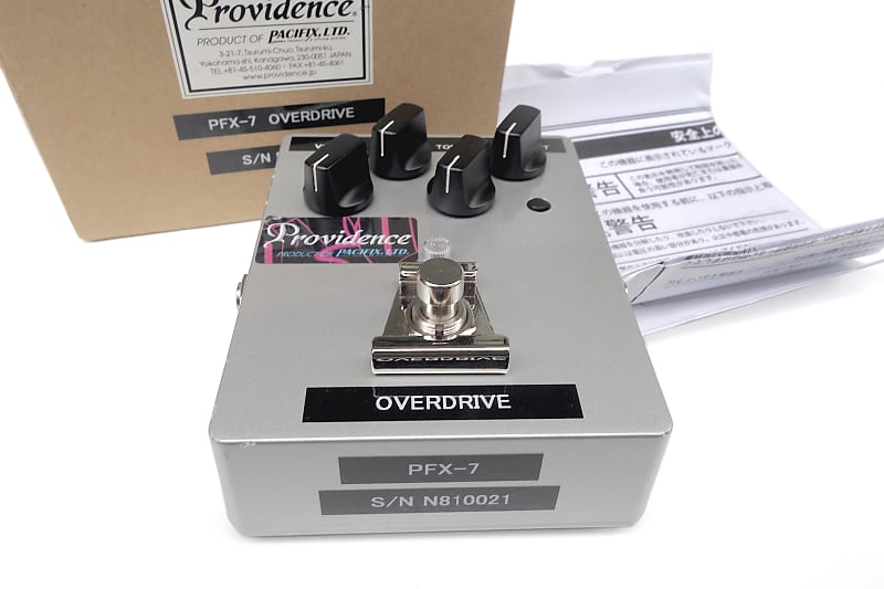 Providence PFX-7 Overdrive - Custom Shop Japan - Variable Gain Stage Drive  From Delay 80/82 Series