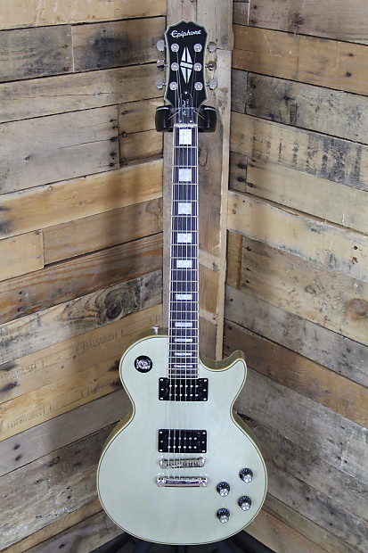 2013 Epiphone Les Paul Custom PRO TV Silver Limited Edition | Reverb