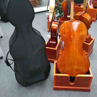 Vienna Strings Hamburg Handcraft Cello Hand Rubbed Finish Cherry image 3