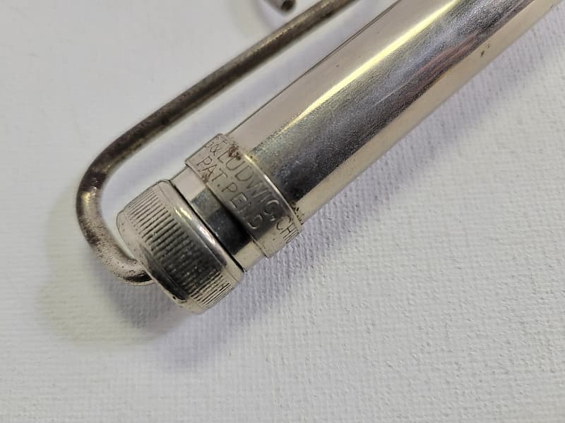 Vintage Ludwig & Ludwig 12" Chrome Metal Slide Whistle Plays Reverb