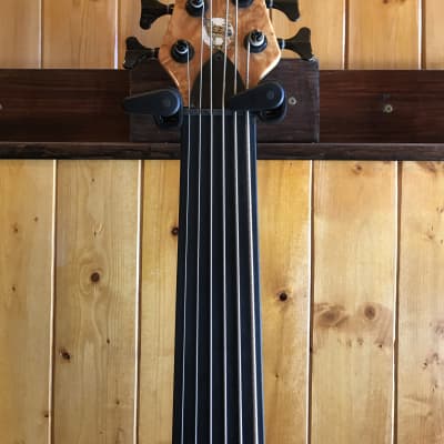 Wolf S9-6 6 String Fretless Bass (Left Handed) - Quilted Bubinga (#2) image 10