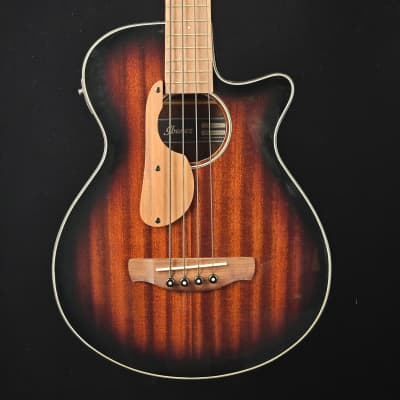 Ibanez AEGB24EMHS Acoustic-electric Bass - Mahogany Sunburst High Gloss -  Factory Smudge for sale