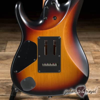 Ibanez AZ2402 Prestige HH Roasted Maple Neck Guitar w/ Case –Tri-Fade Burst Flat image 7