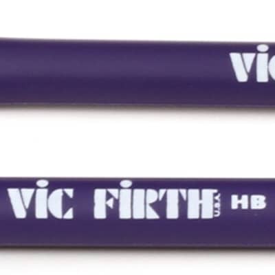 Vic Firth Heritage Brushes (pair)  Bundle with Vic Firth SPE2 Signature Series Drumsticks - Peter Erskine - Ride Stick image 3
