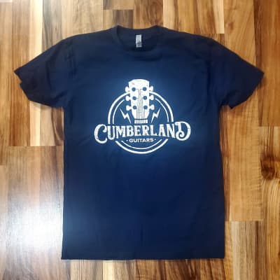 Cumberland Guitars Distressed T-Shirt - Navy Blue - Medium M image 1