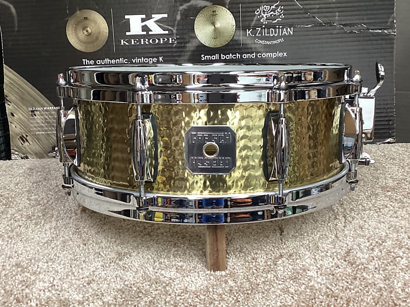 Gretsch Full Range Hammered Brass Snare Drum 14x6.5