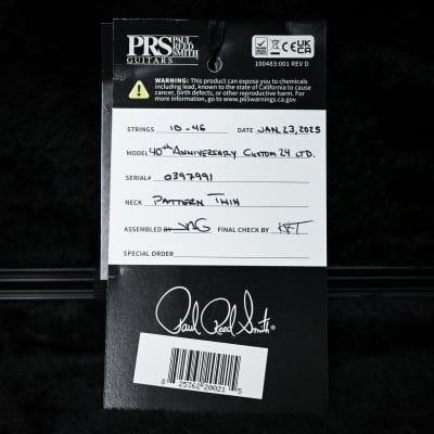 PRS 40th Anniversary Custom 24 Limited Edition- Tiger Eye 2025 (0397991) image 14