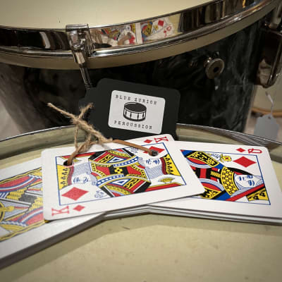 Playing Cards Drum Mute Dampener by Blue Zurich Percussion - Red Diamonds Royal Deck image 2