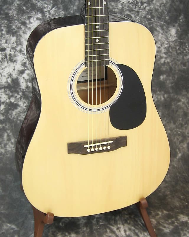 Johnson AXL JG 610 N Dreadnought Acoustic Guitar Natural Johnson