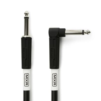 MXR DCIS10R Standard Instrument Cable 1/4" TS Straight to Right-Angle 10 ft image 7