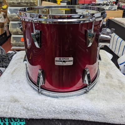 1980s Yamaha Japan Metallic Red Wrap Stage Series 12 x 14