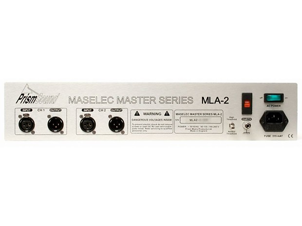 Prism Sound Maselec MLA-2 Stereo Mastering Compressor