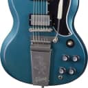 Mint Gibson Custom Shop Murphy Lab 1964 SG Standard Reissue Pelham Blue w/ Maestro Light Aged w/case