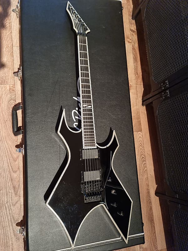 BC Rich Warlock NJ Deluxe Black Floyd With Case | Reverb