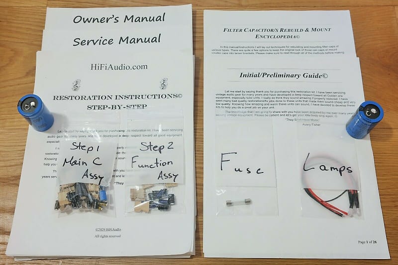 Yamaha CA-510 restoration kit filter capacitor repair rebuild fix  			