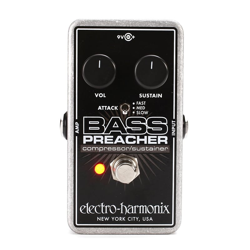 Electro-Harmonix EHX Bass Preacher Compressor / Sustainer Effects Pedal